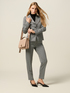 Pantaloni pied-de-poule in punto milano image number 0