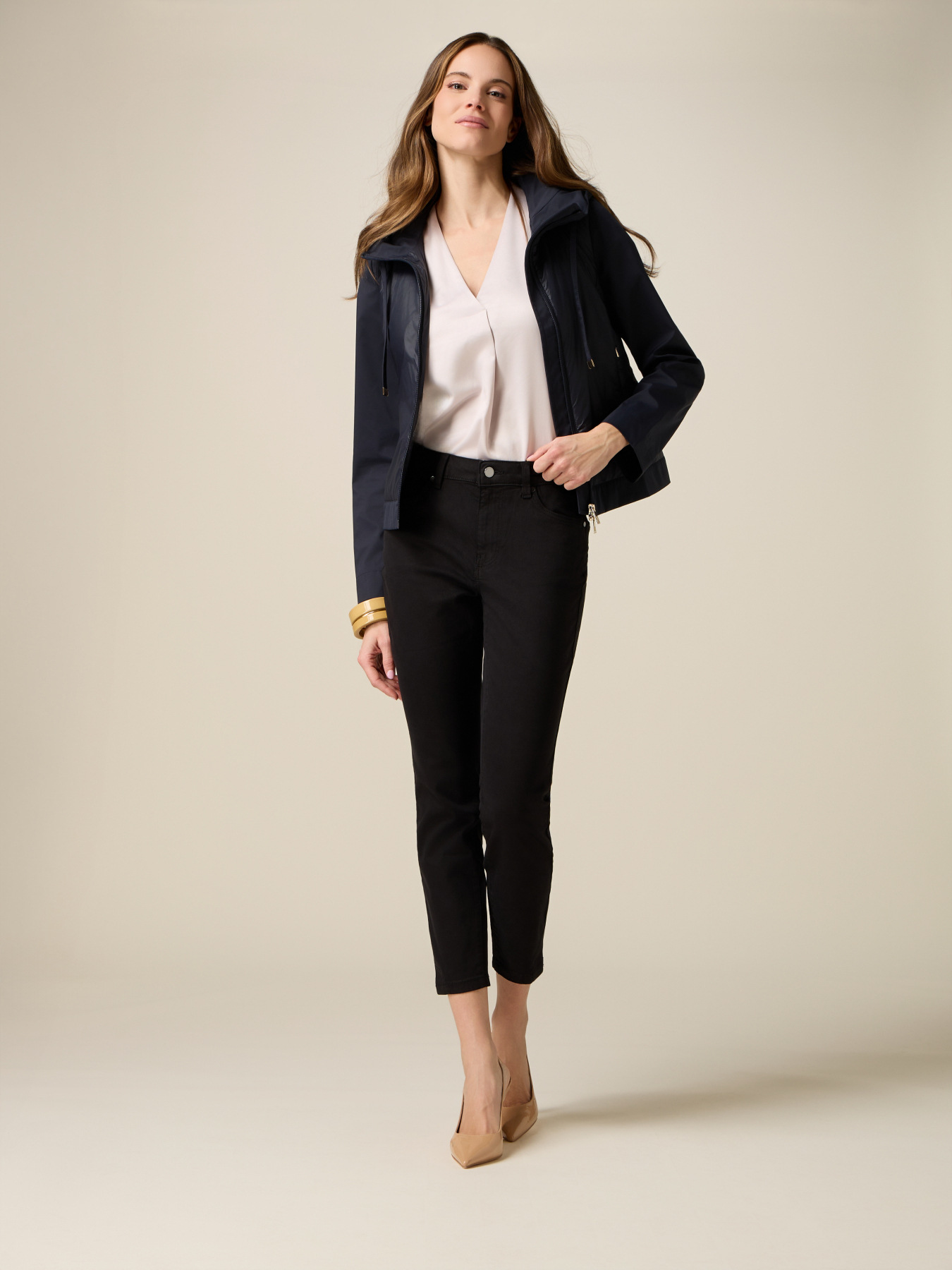 Skinny-Hose mit Metallkette image number 0