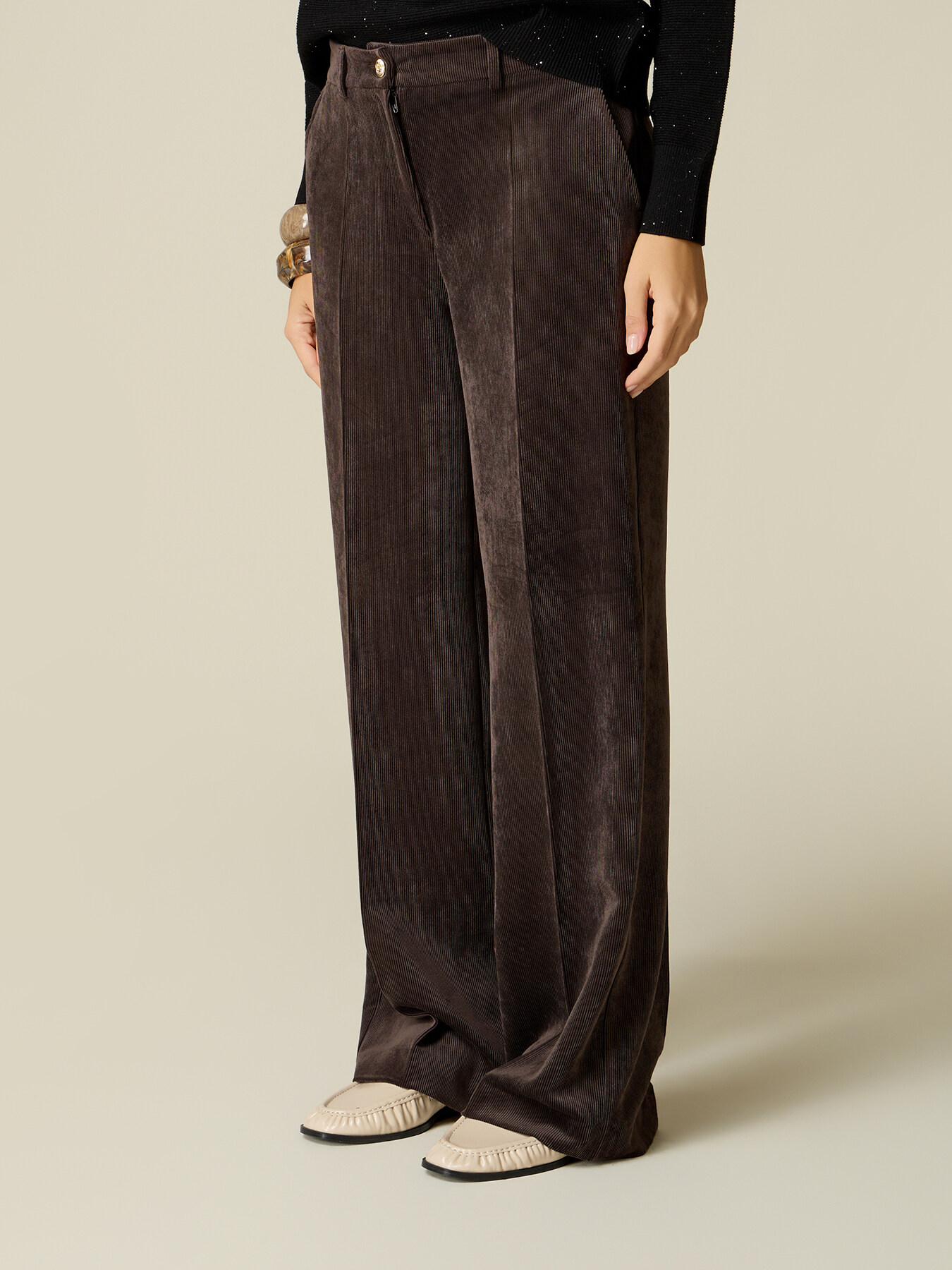 Corduroy palazzo pants image number 3