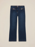 Jeans kick flare con hebillas met&aacute;licas image number 4