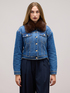 Denim-Blousonjacke mit gestepptem Innenteil image number 1