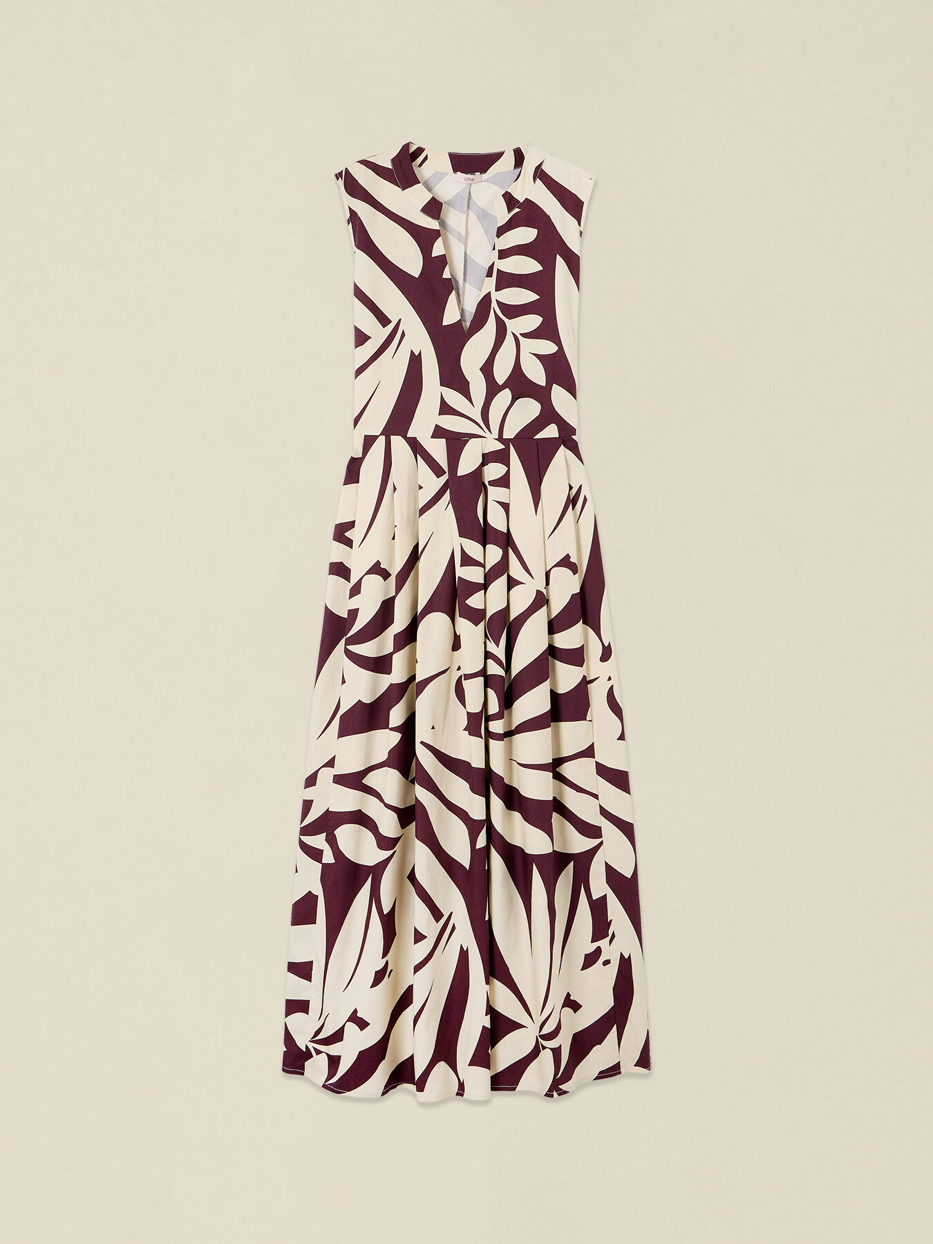 Vestito lungo in popeline fantasia image number 3