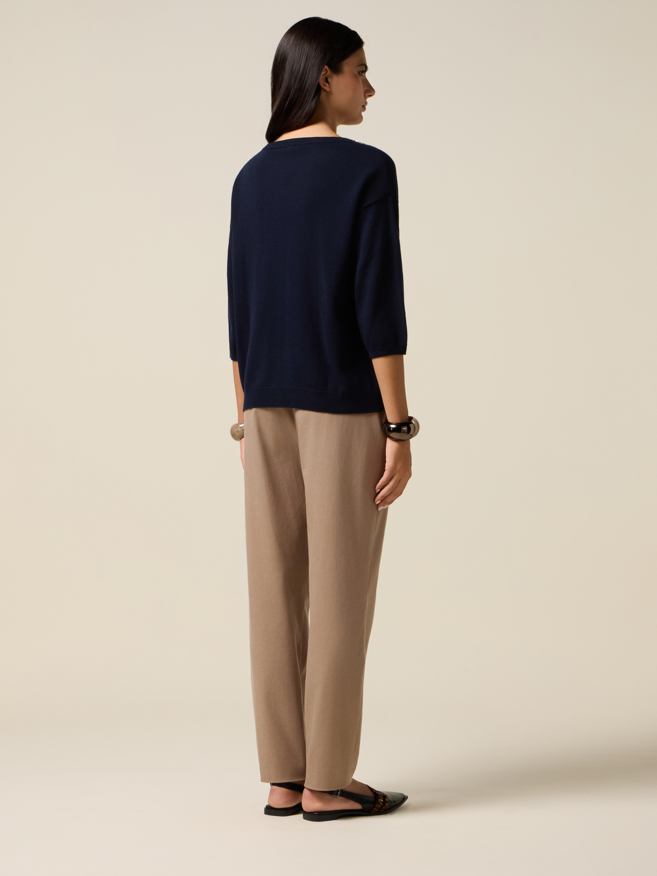 Pullover mit Schmuckapplikationen image number 1