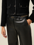 Synthetic fabric trousers image number 2