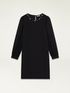 Robe manches longues avec pierres de cristal image number 4