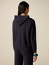 Lurex knit hoodie image number 1