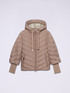 Lightweight down jacket with hood and cuffs image number 3