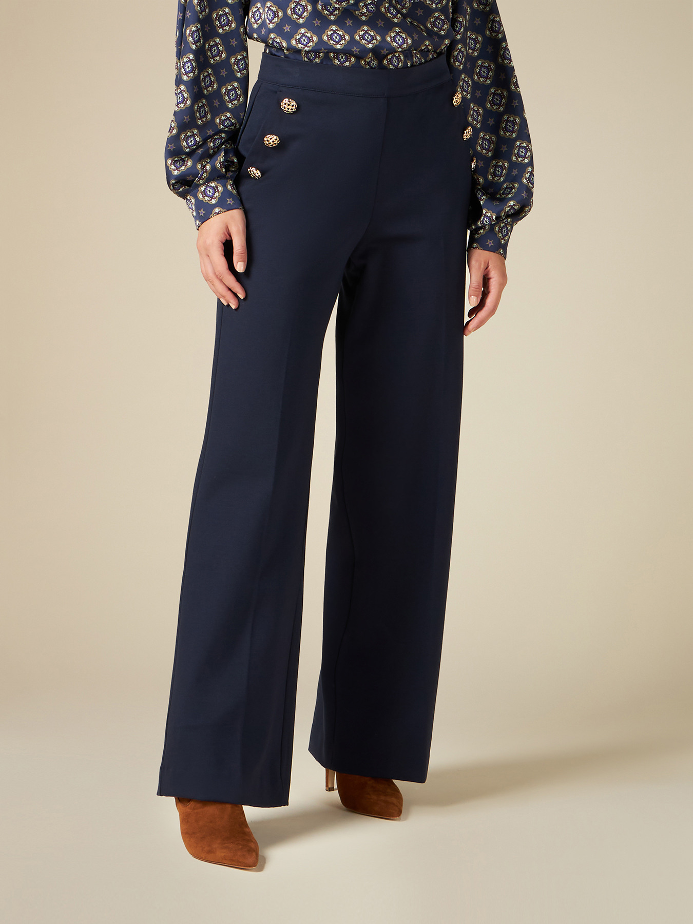 Pantalon large en maille Milano image number 3