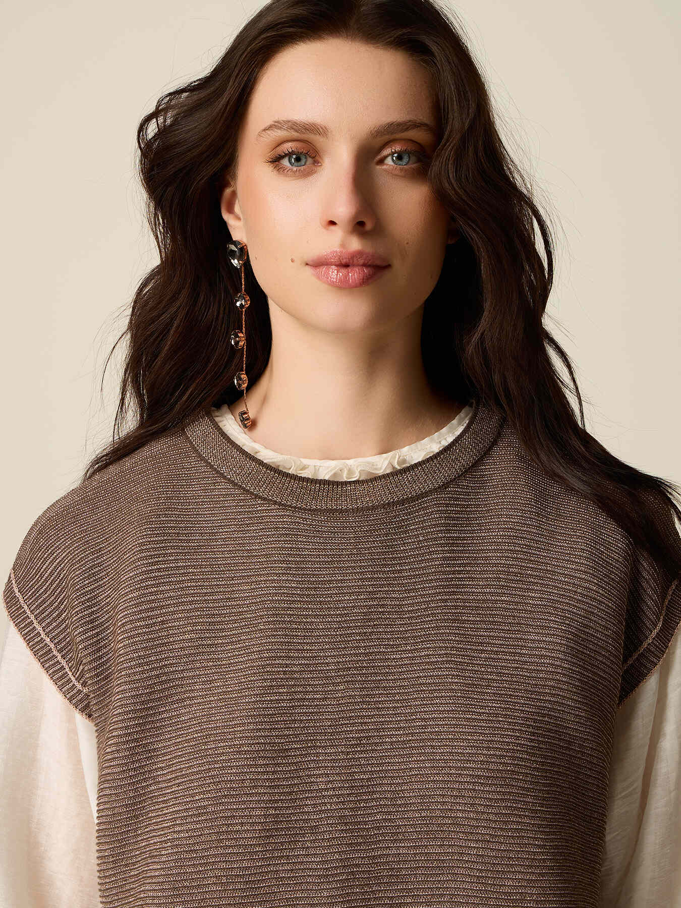 Vestă din tricotaj lurex image number 2