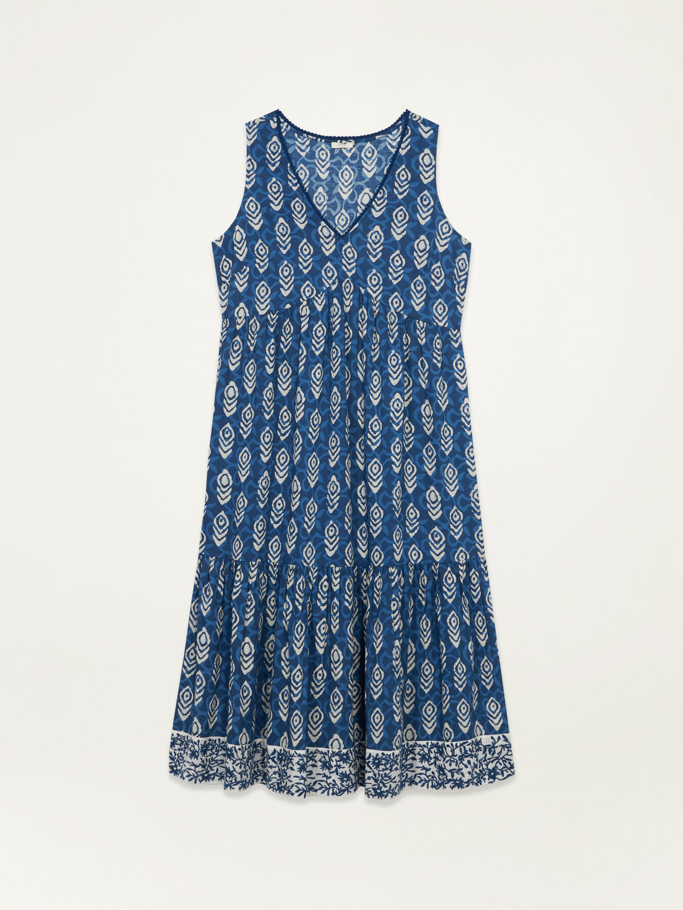 Vestito lungo fantasia in cotone image number 4