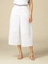 Pantaloni cropped con ricamo in vita image number 3