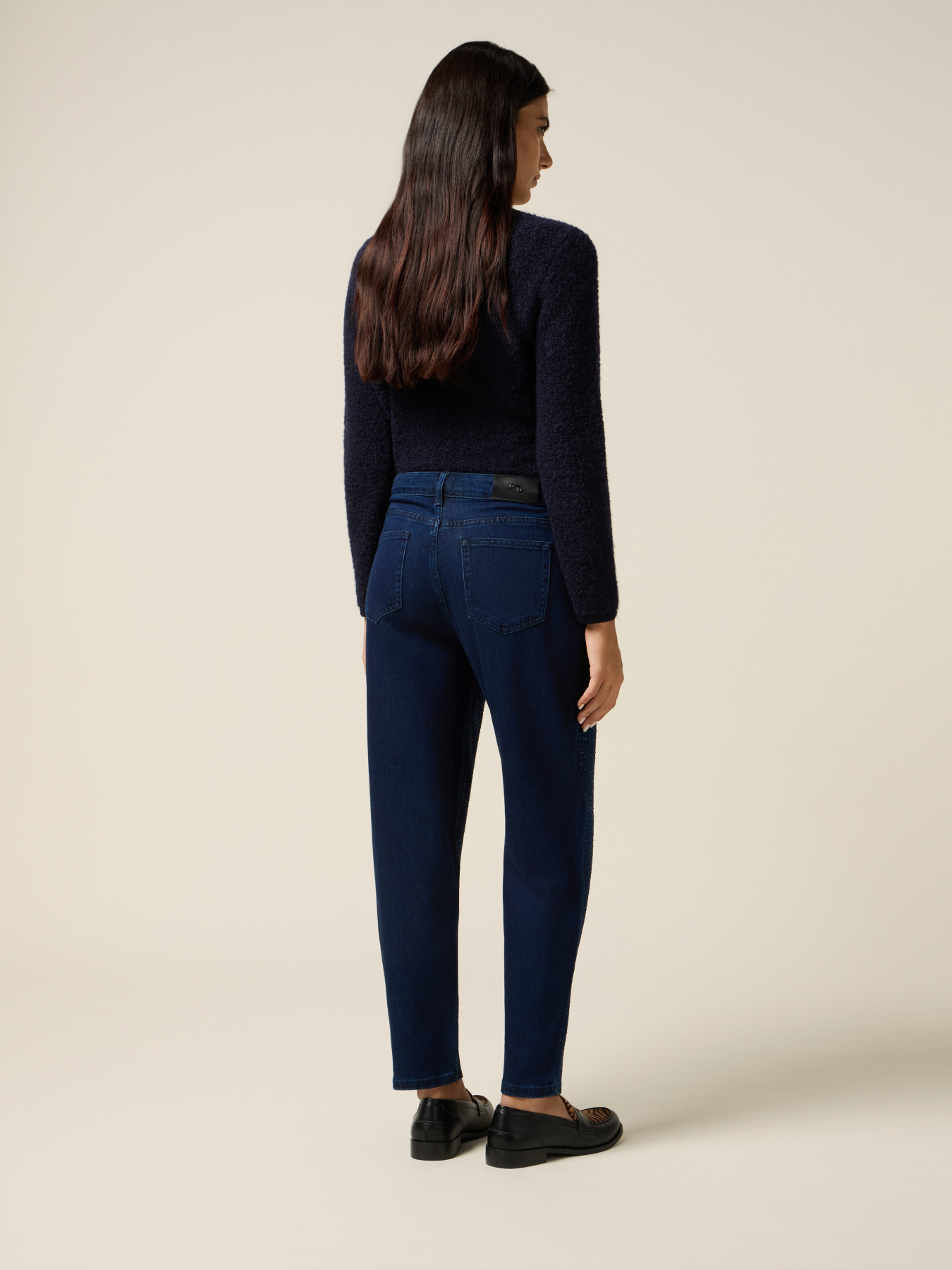 Regul&auml;re Jeans mit Kristallen image number 1