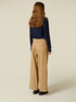 Pantaloni cropped din amestec de lyocell image number 1