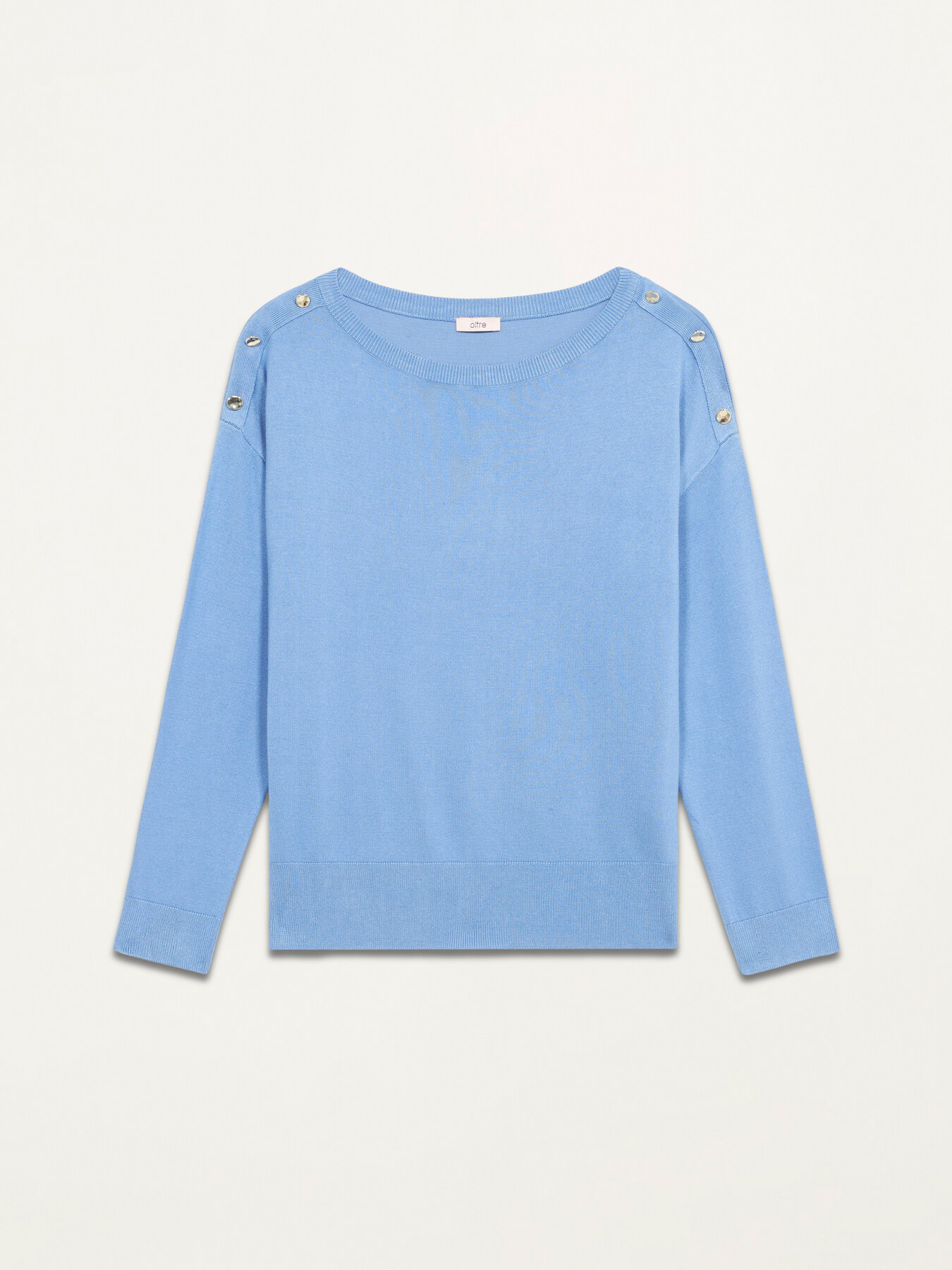 Pullover aus &Ouml;ko-Viskose mit Kn&ouml;pfen image number 3