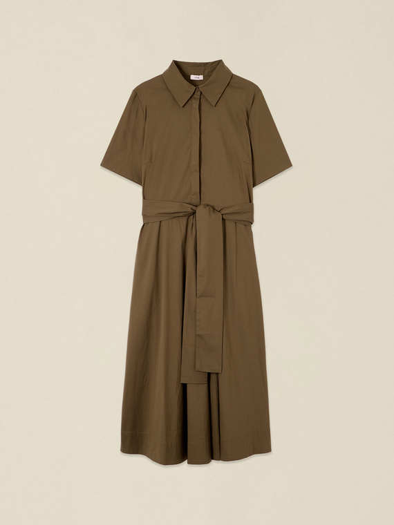 Poplin shirtdress