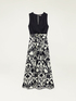Long dress with patterned skirt image number 4