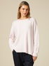 Seamless sweater with cable pattern detail image number 0