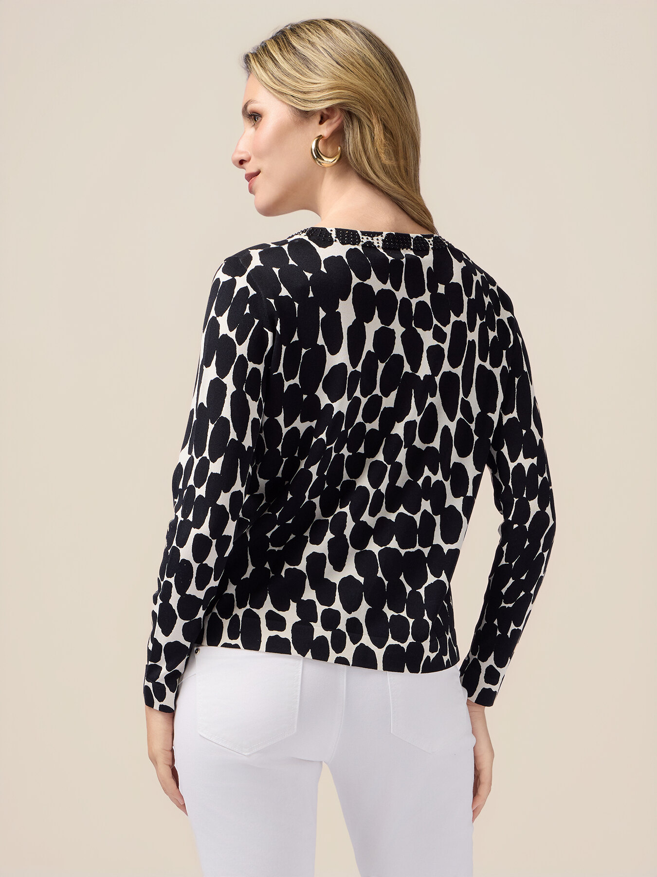 Maglia fantasia in misto viscosa image number 1