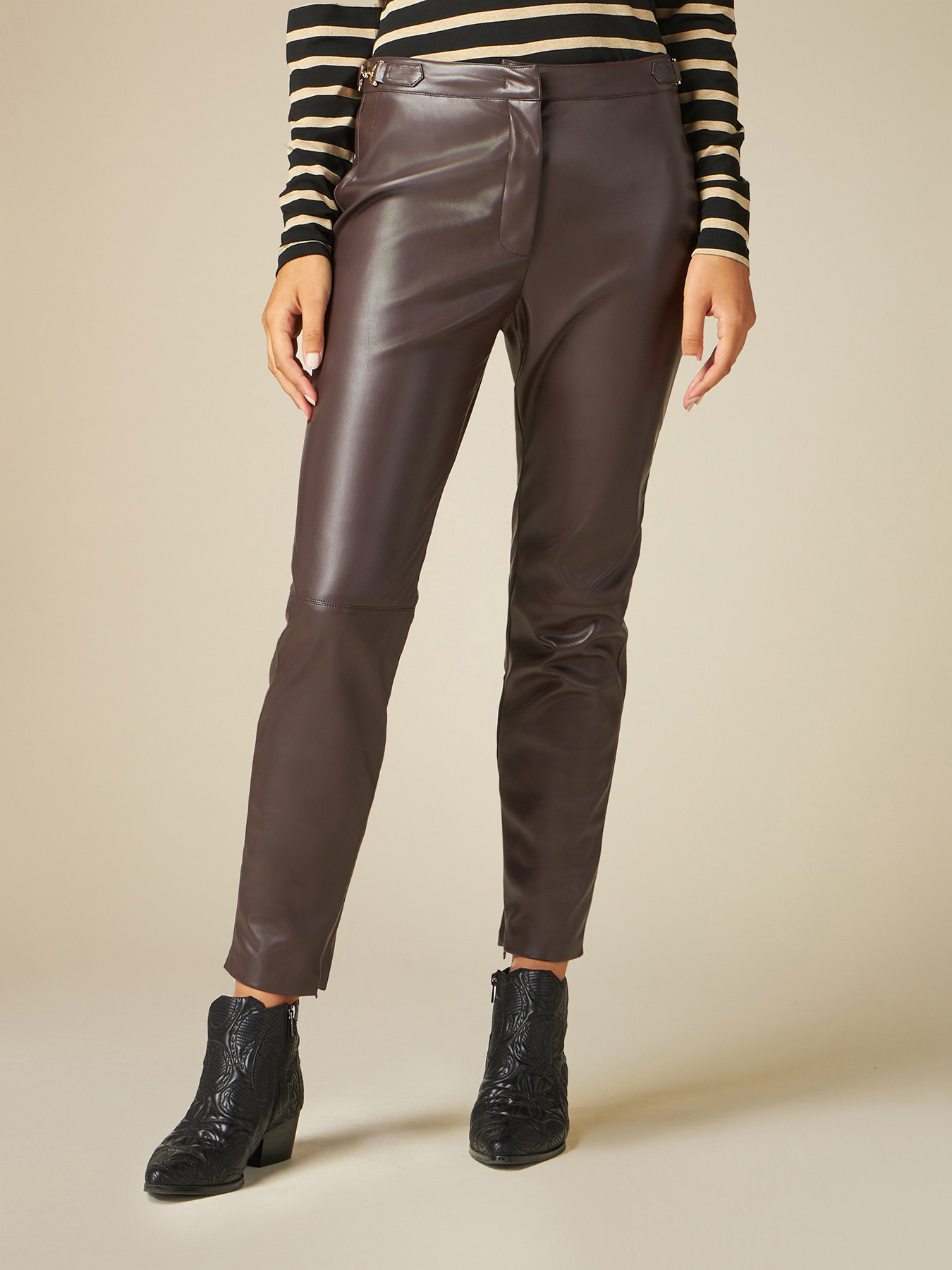 Pantaloni skinny con dettaglio catene image number 3