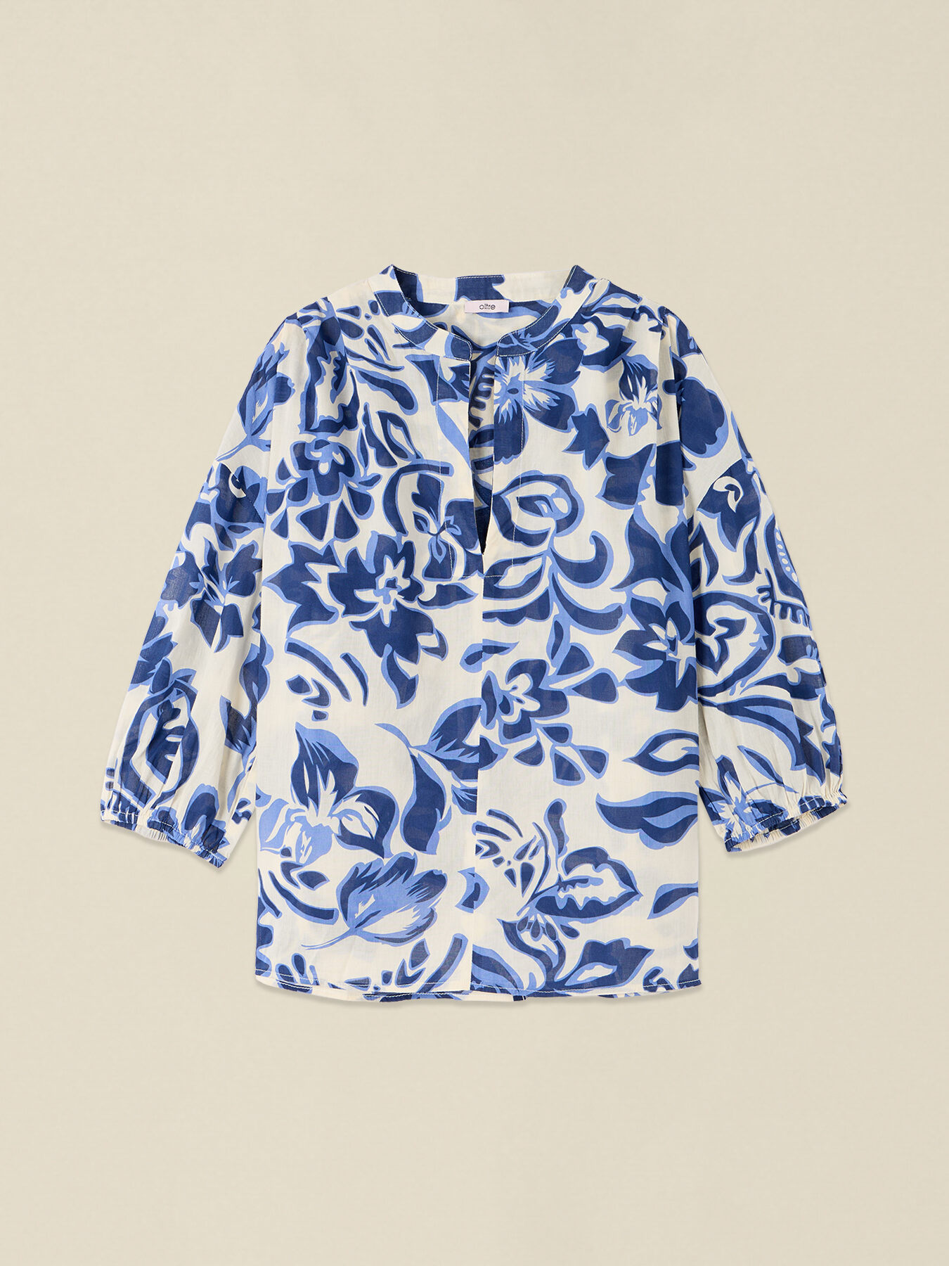 Blouse en coton &agrave; motifs image number 3