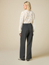 Pantaloni wide leg in flanella image number 1