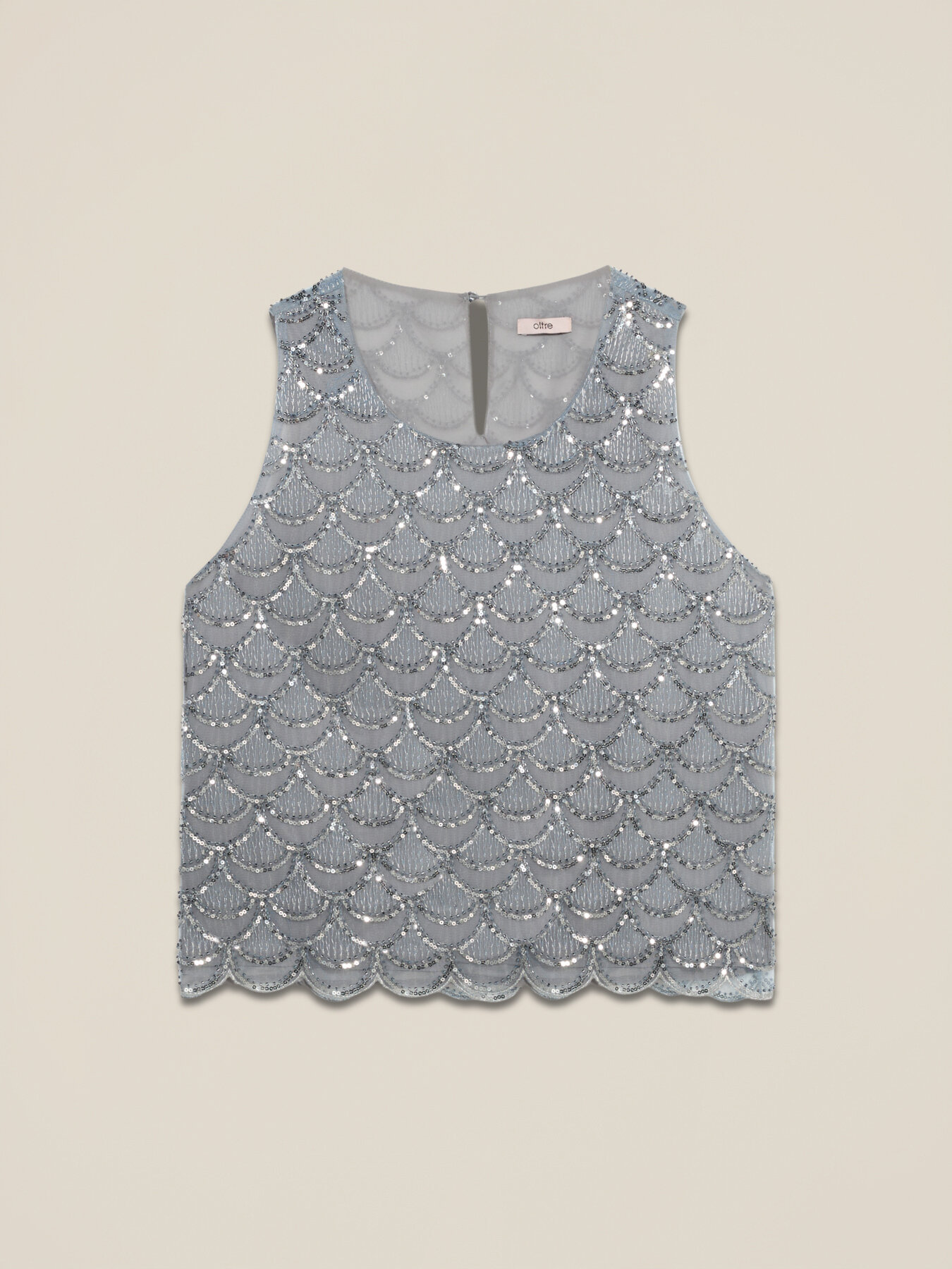 Top en tulle et paillettes image number 3