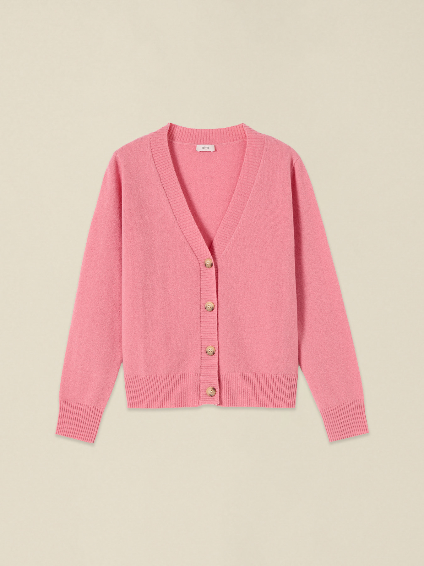 Cardigan in lana/cashmere con scollo a V image number 3