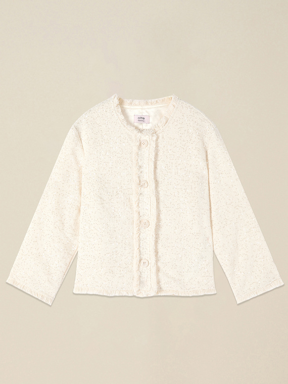 Veste courte &agrave; paillettes