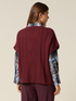 Maglia misto cashmere maniche corte con castoni image number 1