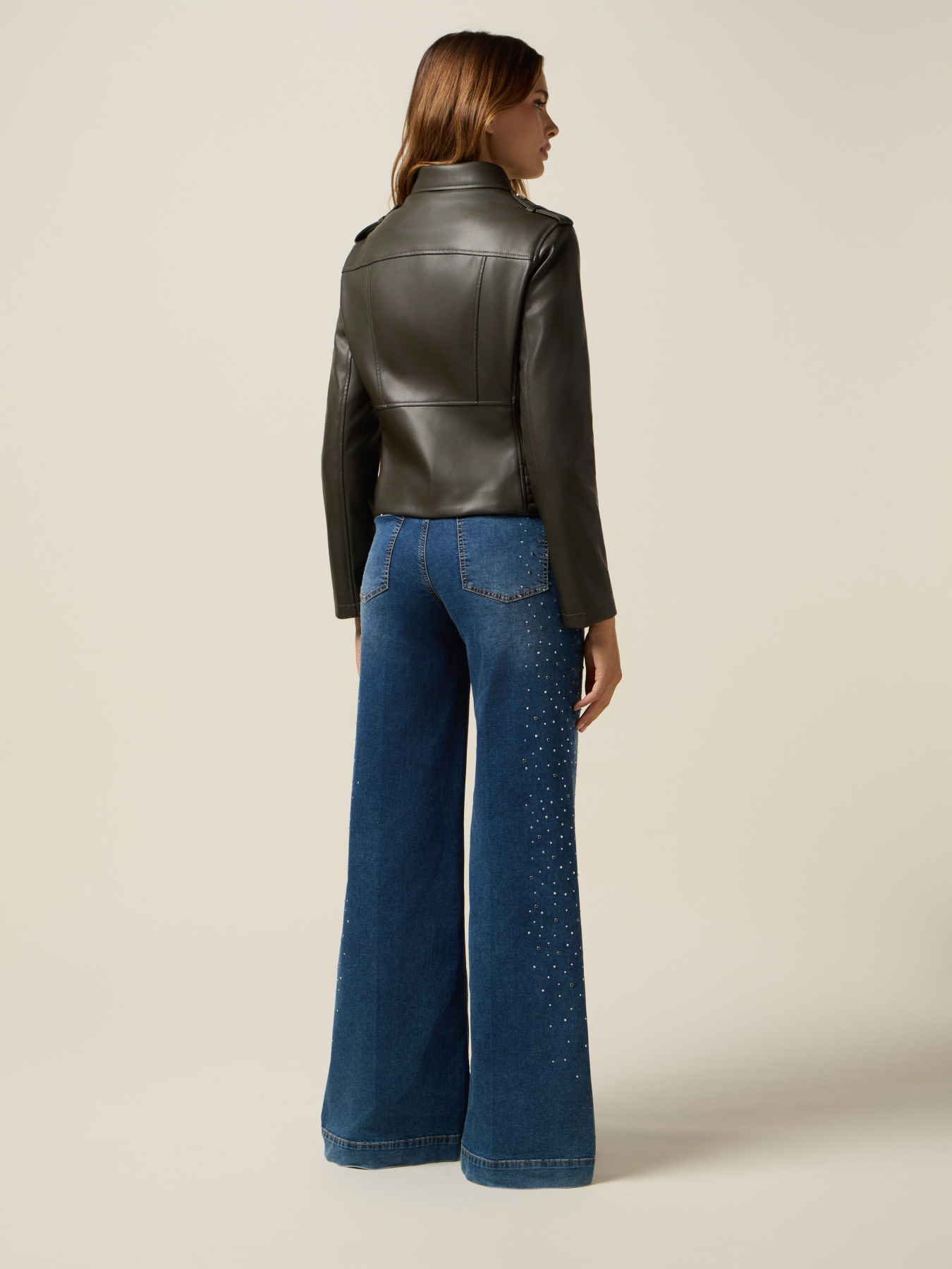 Giubbotto chiodo con zip image number 1