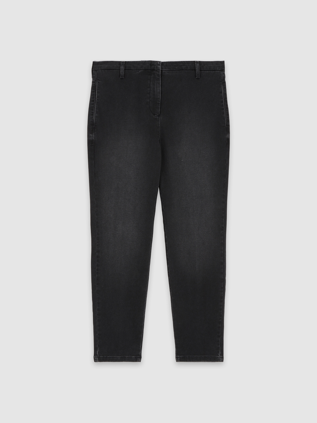 Hose aus Denim in Sweat-Optik image number 3