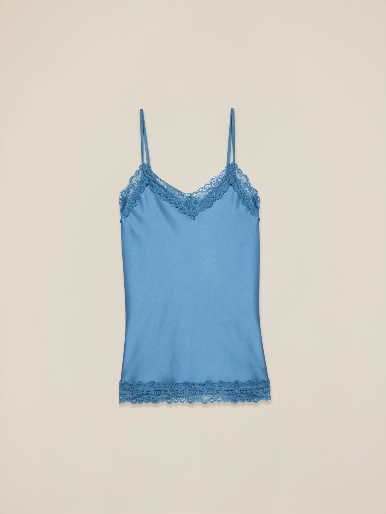 Top lingerie in satin and lace image number 0