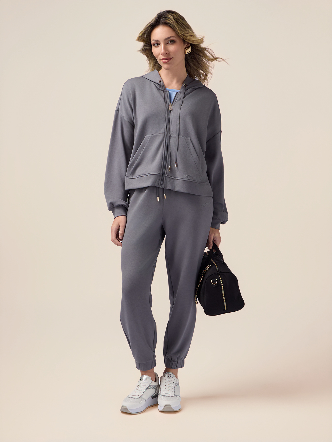 Joggers in jersey soft touch image number 0