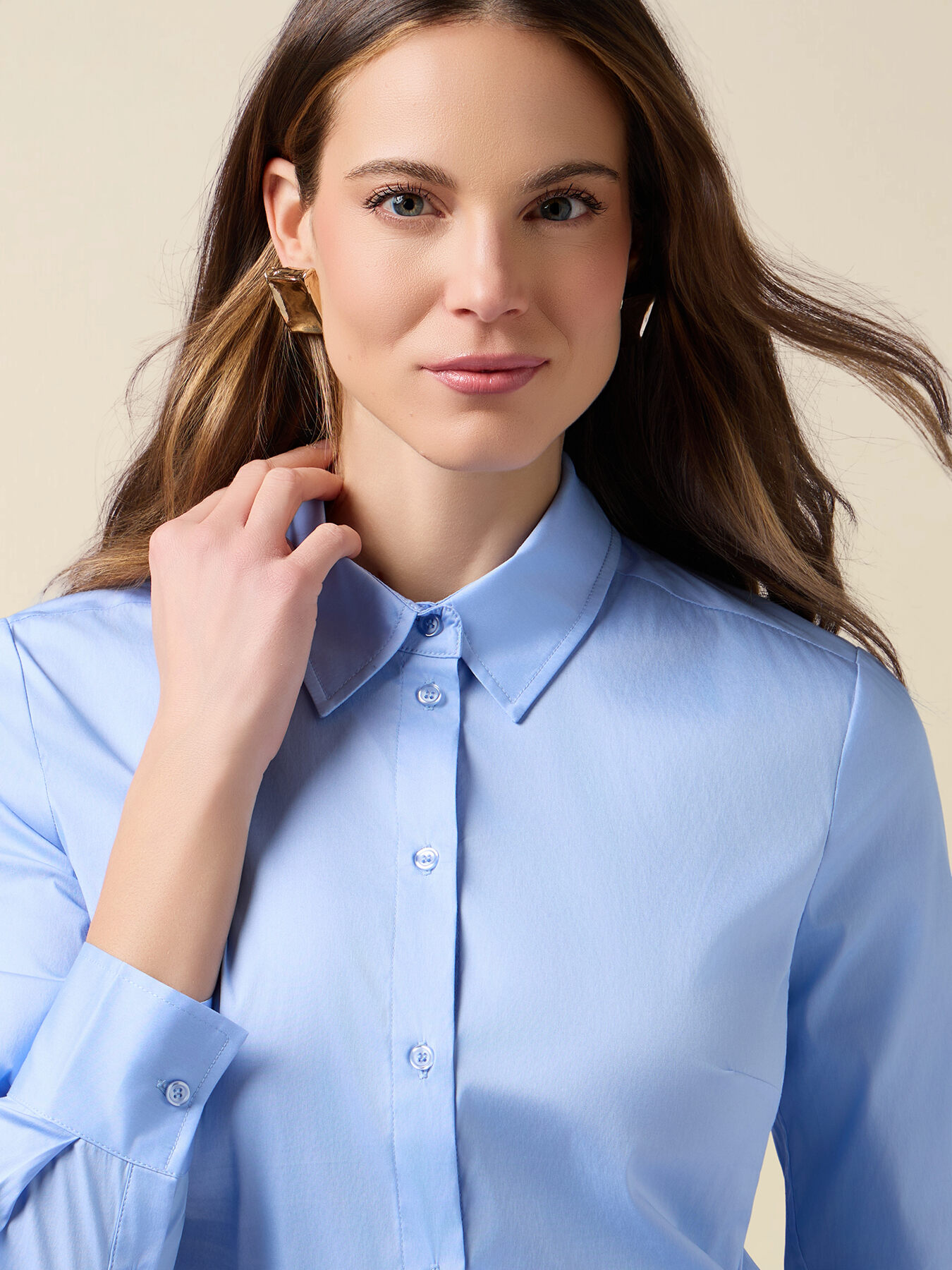 Chemise basique en popeline image number 2