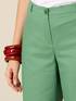 Cotton blend cropped trousers image number 2