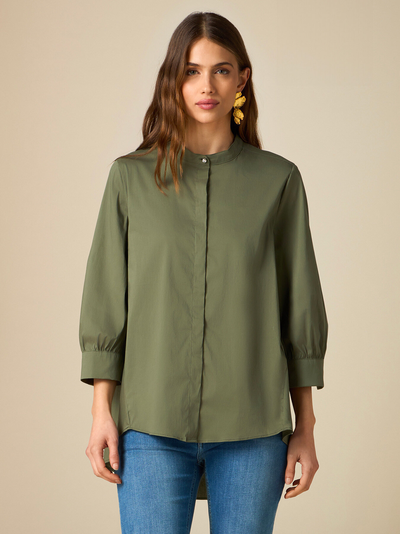 Asymmetric oversized shirt image number 0
