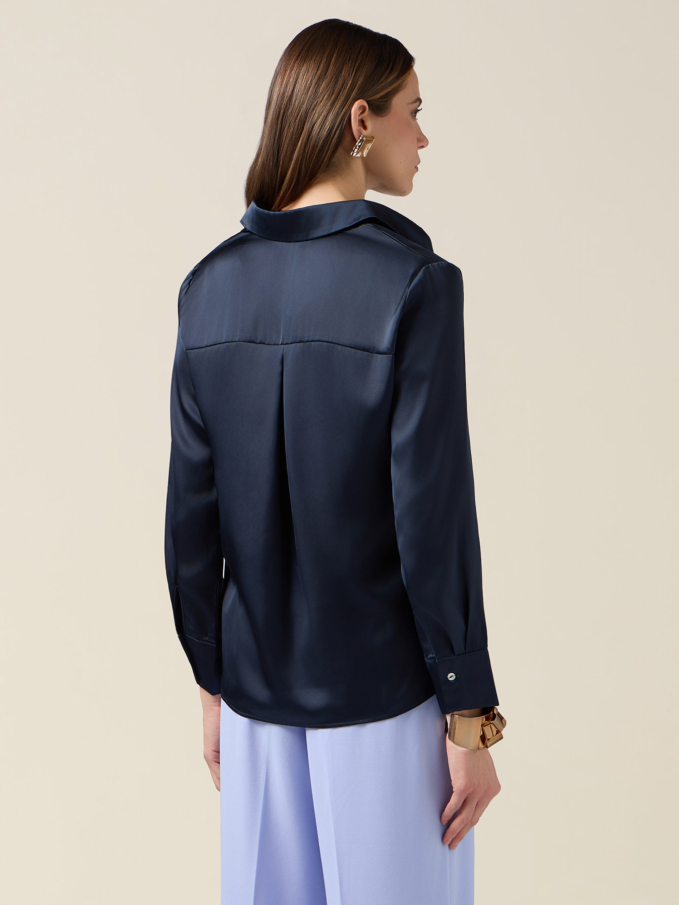 Satin shirt image number 1