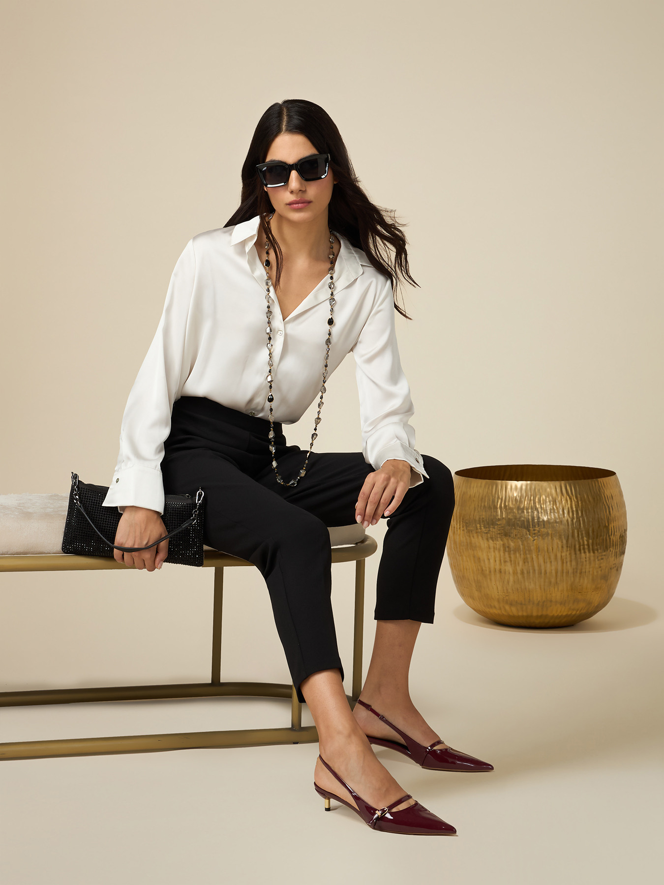 Scuba fabric joggers image number 0