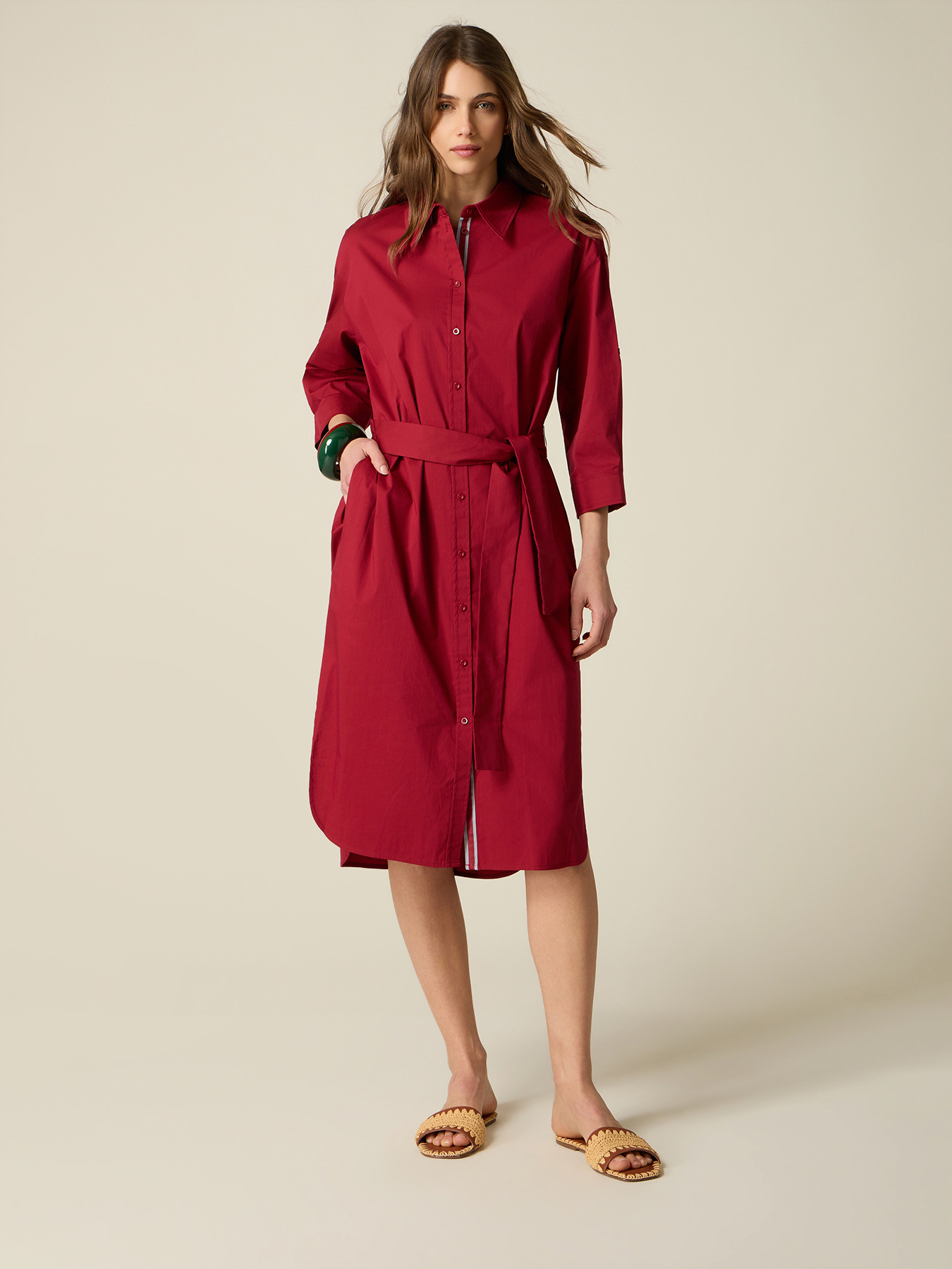 Poplin shirtdress image number 0