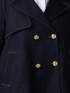 Short denim trench coat image number 2