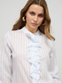 Camicia a righe con volant image number 2