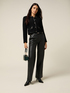 Synthetic fabric trousers image number 0