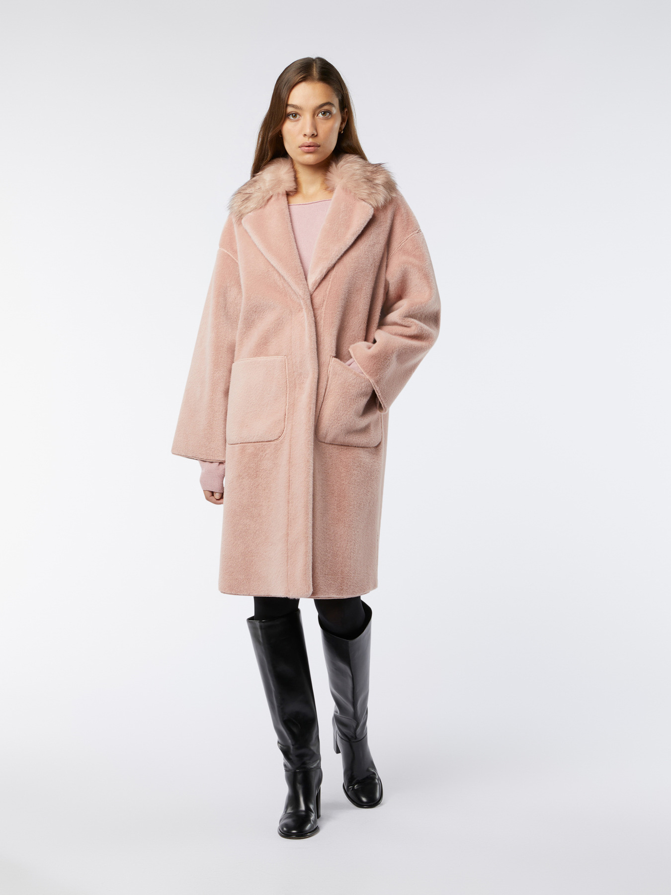 Cappotto effetto pelliccia rasata image number 0