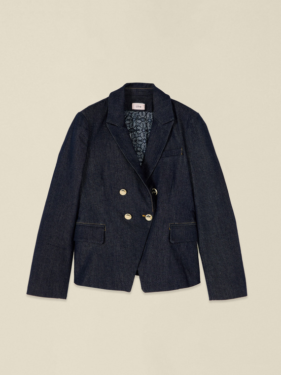 Giacca doppiopetto in denim