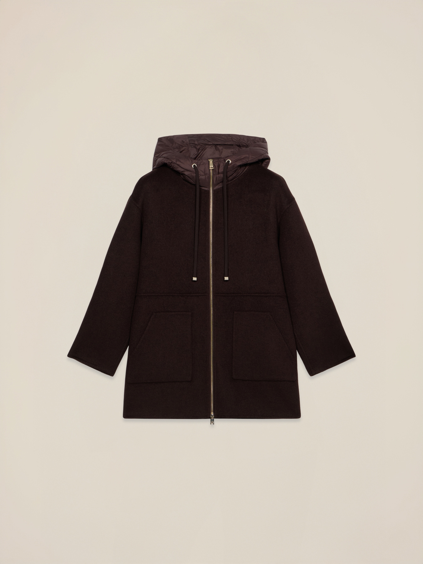 Padded hooded parka jacket image number 3