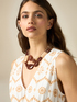 Collar corto con maxi piedras image number 0