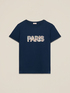 T-shirt in jersey con applicazione gioiello image number 3