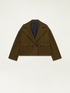 Cappotto corto con dettaglio jacquard image number 4