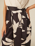 Jumpsuit with patterned trousers image number 2