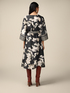 Midi-Kleid aus Satin mit Blumenmuster image number 1